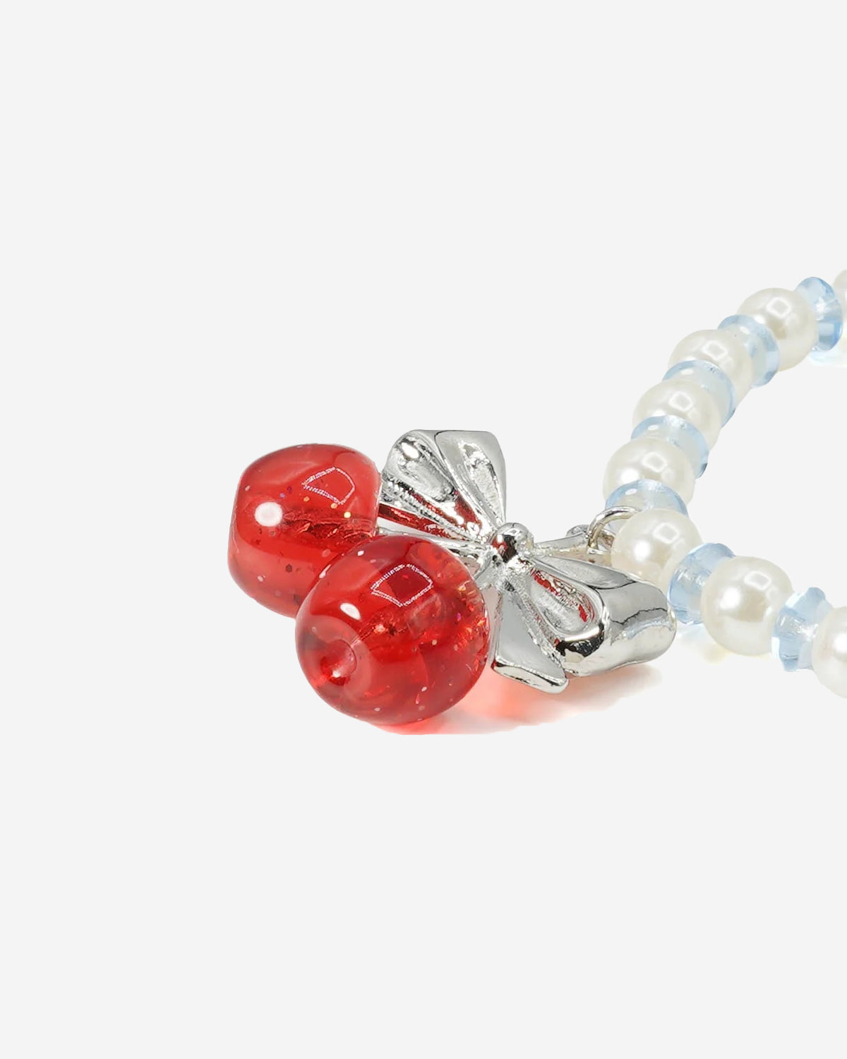 Twin Cherry Ribbon Bracelet
