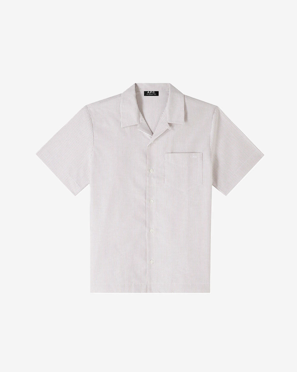 Lloyd Logo Poche Short-Sleeve Shirt - Beige