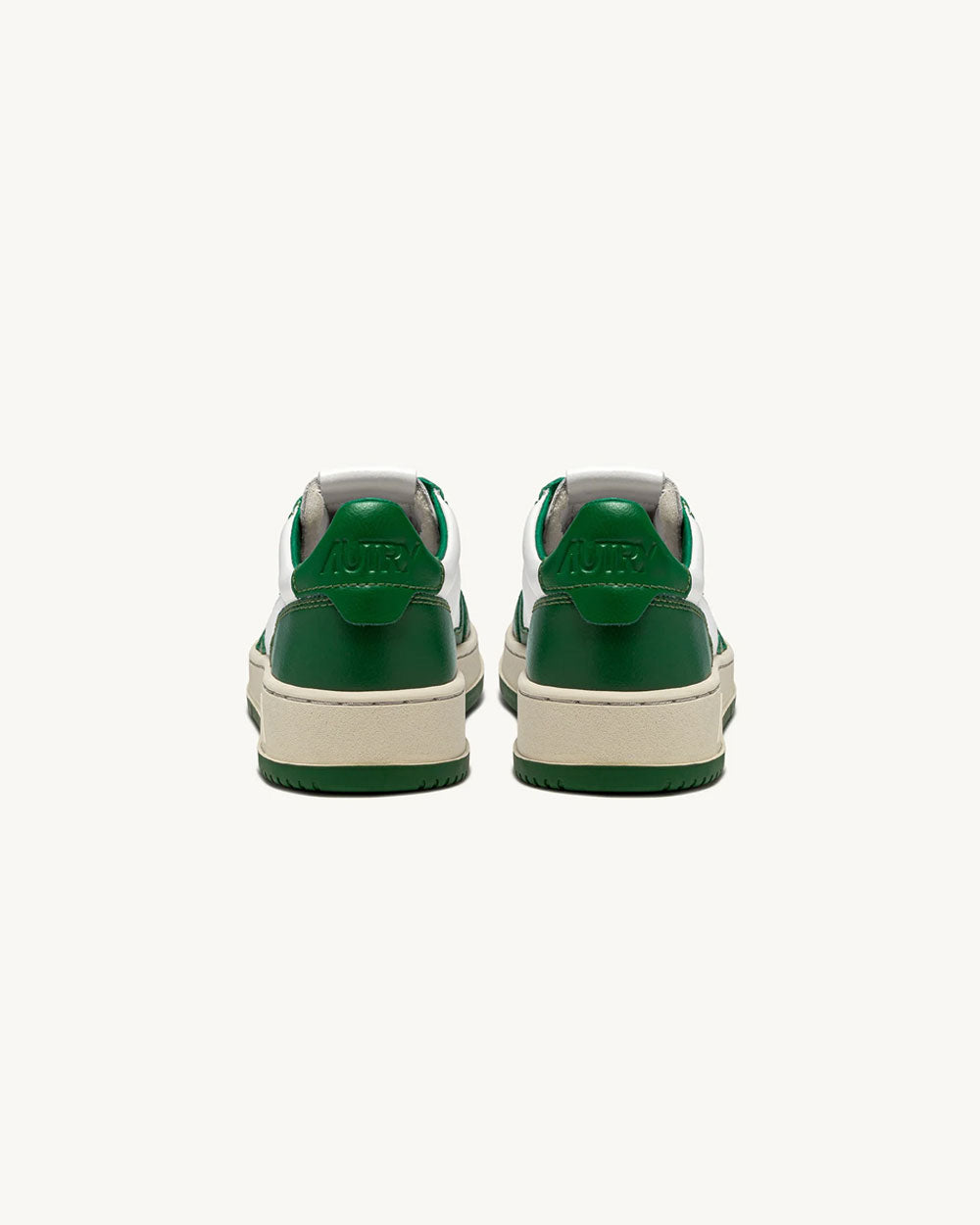 Medalist Low Man - Two-Tone Leather Color White And Green