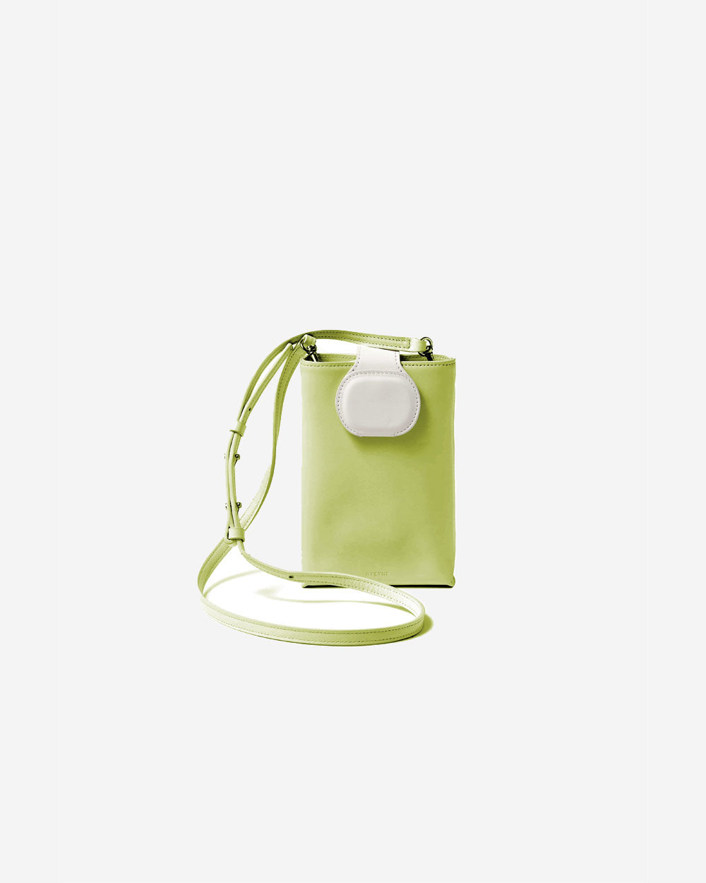 Mini Eggshell Mirror Bag - Neon Yellow