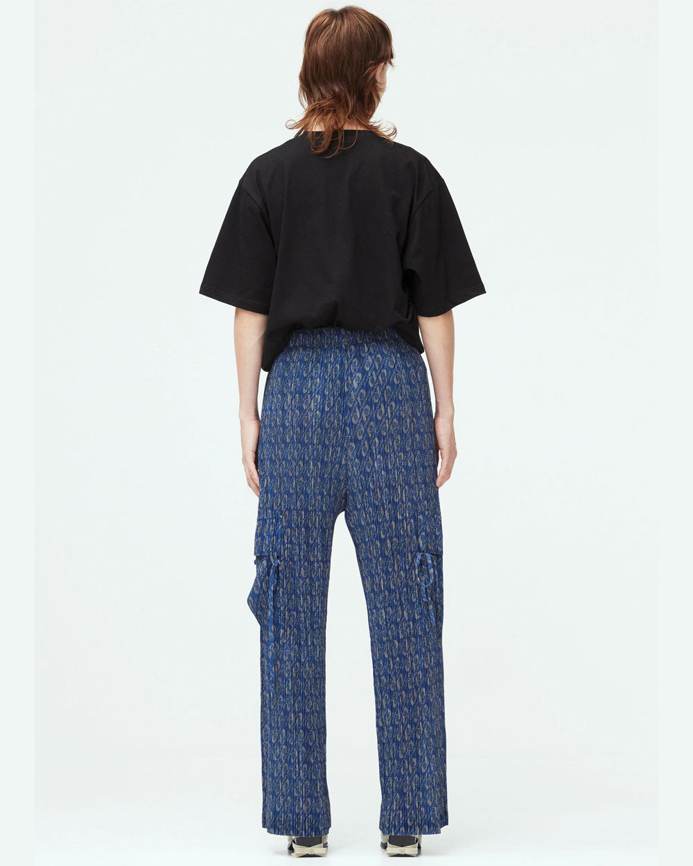 Monogram Pleated Pants - Deep Indigo