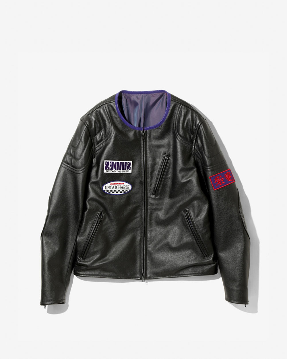 Motor Cycle Jacket - Cowhide Leather -Black