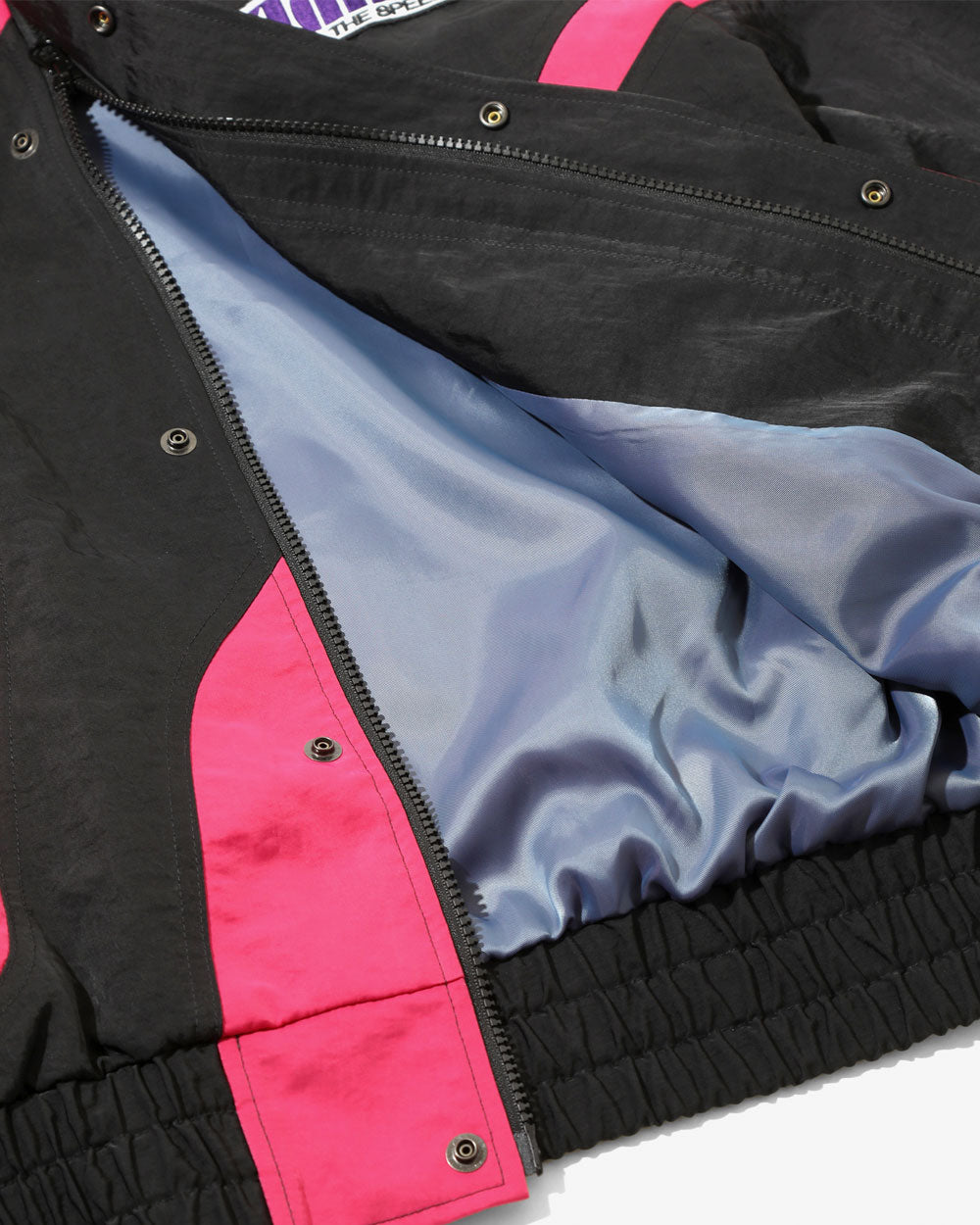 Multi Color Jacket - Nylon Sateen - Black/Purple/Pink