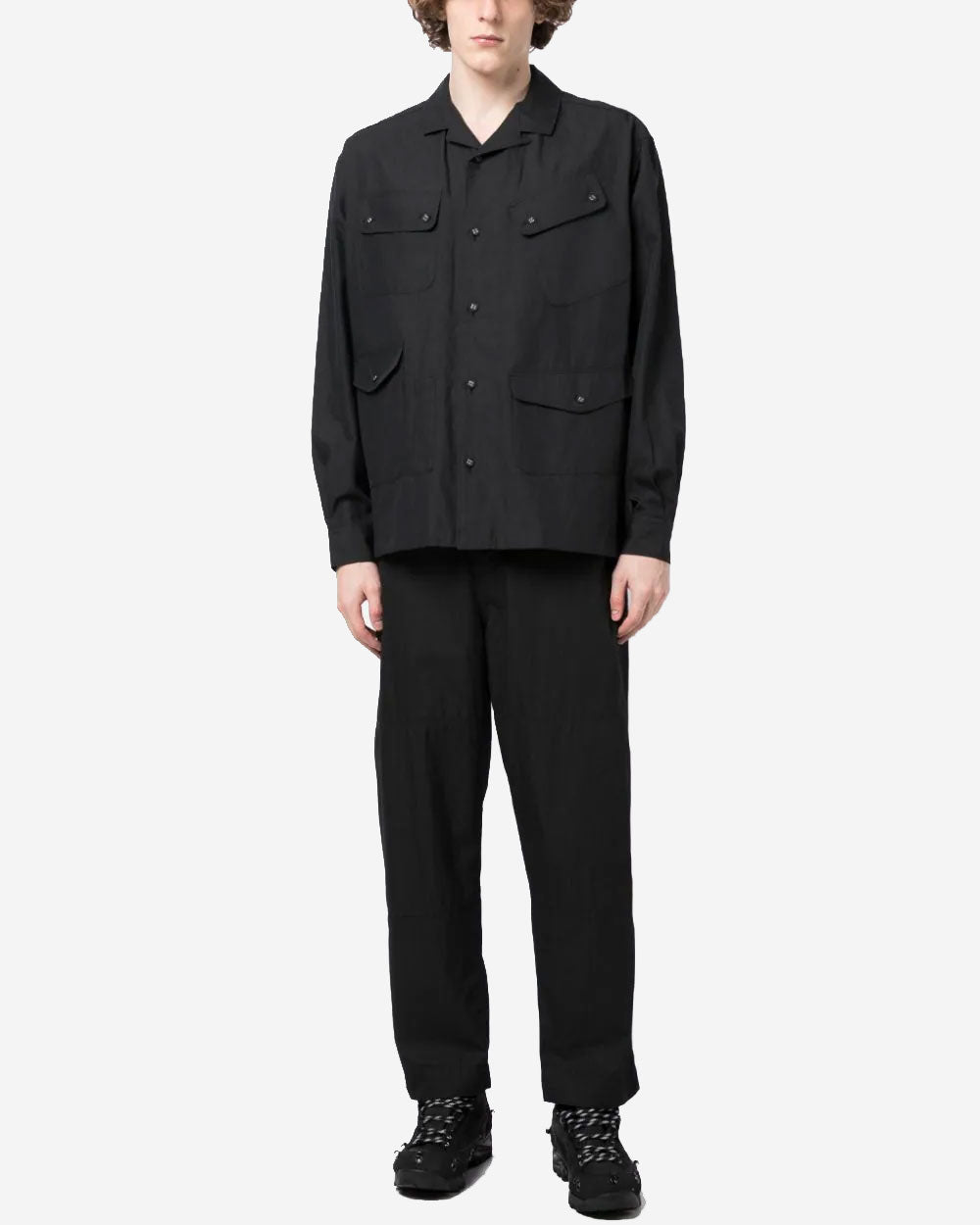 Multi Pockets Shirt - Black