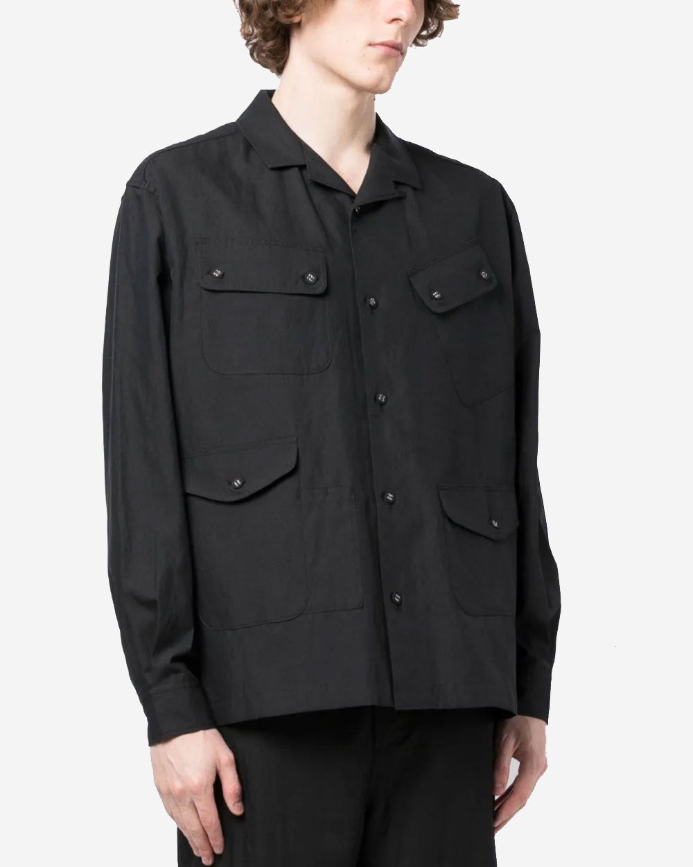 Multi Pockets Shirt - Black