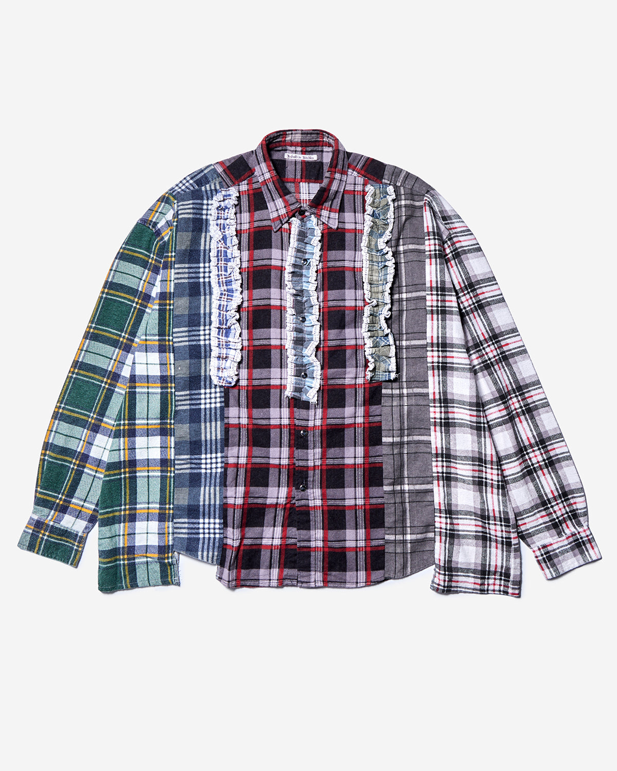 Flannel Shirt -> 5 Cuts Frill Shirt - Assorted