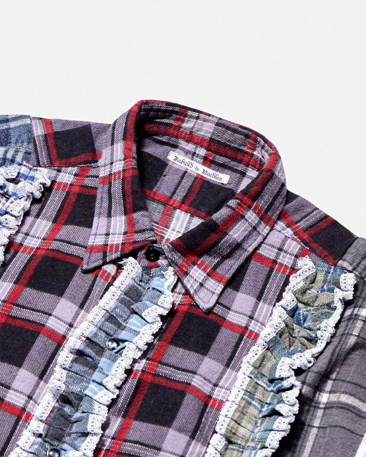 Flannel Shirt -> 5 Cuts Frill Shirt - Assorted
