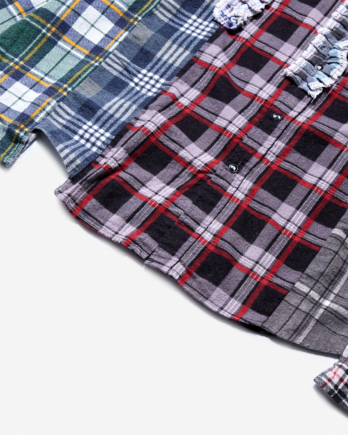 Flannel Shirt -> 5 Cuts Frill Shirt - Assorted