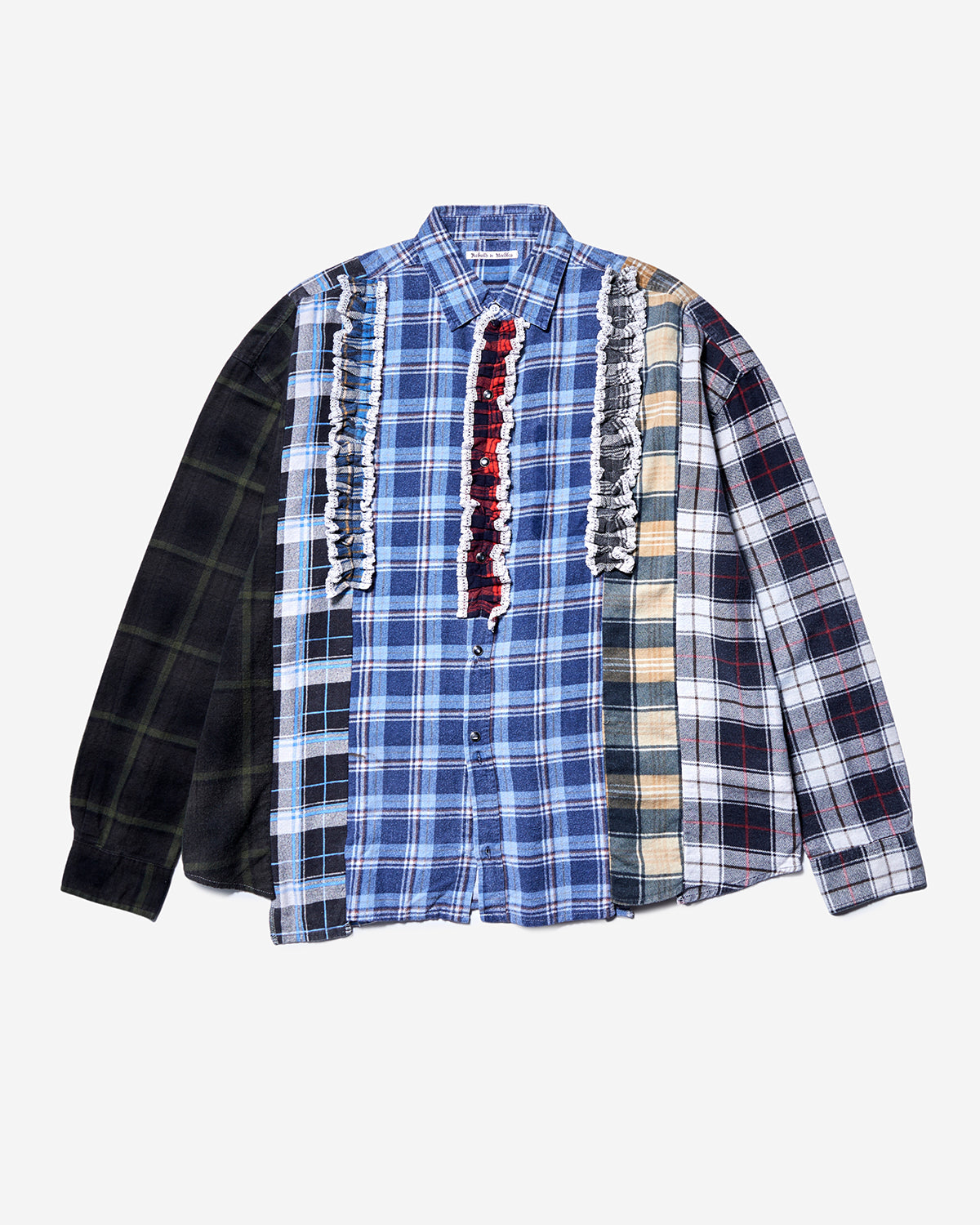 Flannel Shirt -> 5 Cuts Frill Shirt - Assorted