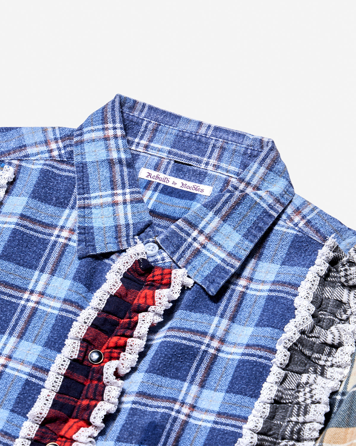 Flannel Shirt -> 5 Cuts Frill Shirt - Assorted