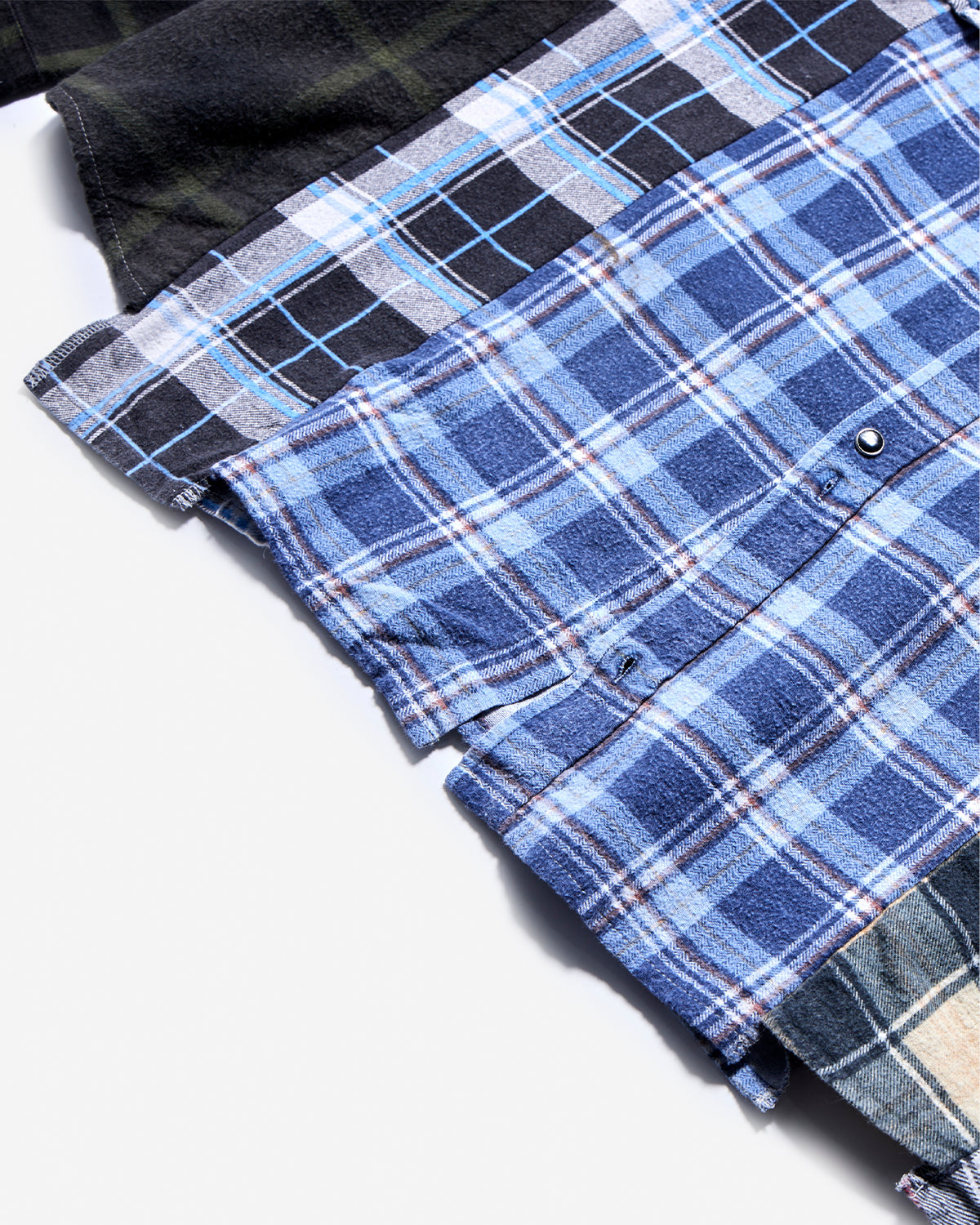 Flannel Shirt -> 5 Cuts Frill Shirt - Assorted