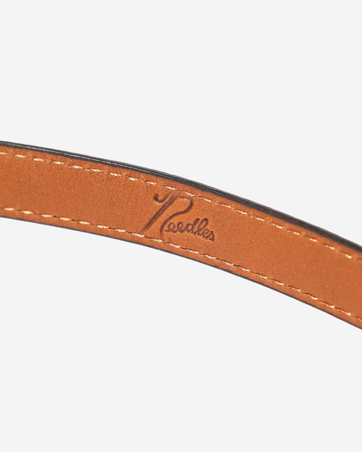 Peace Buckle Narrow Belt - Steer Lthr. - Brown