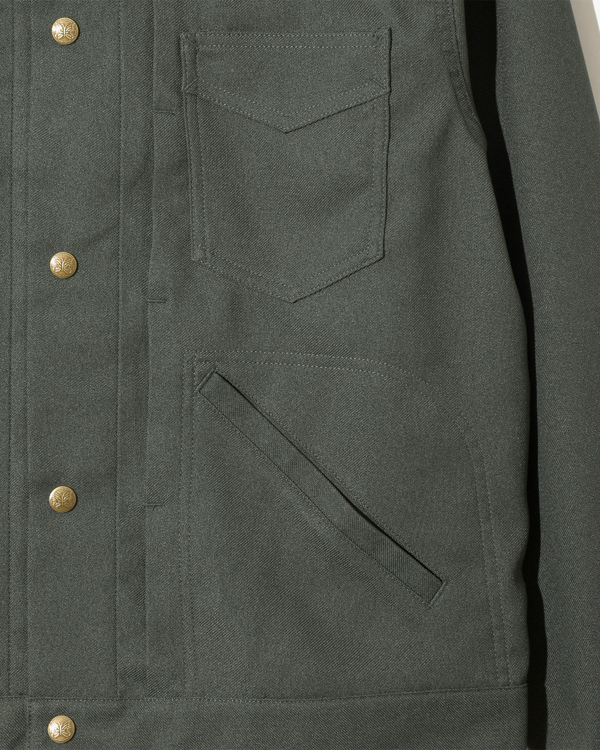 Penny Jean Jacket - Poly Twill - Green