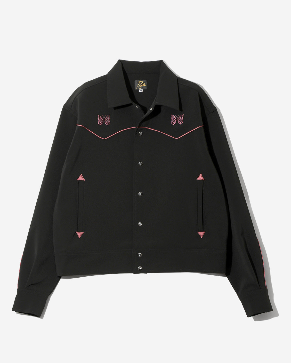 Piping Cowboy Jacket - Poly Double Cloth - Black
