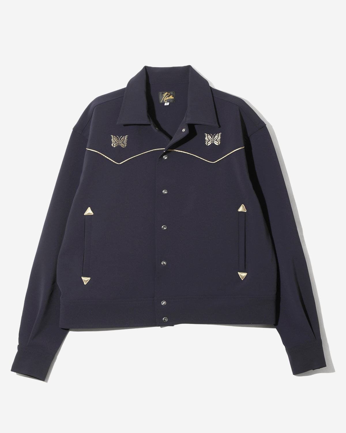 Piping Cowboy Jacket - Poly Double Cloth - Navy