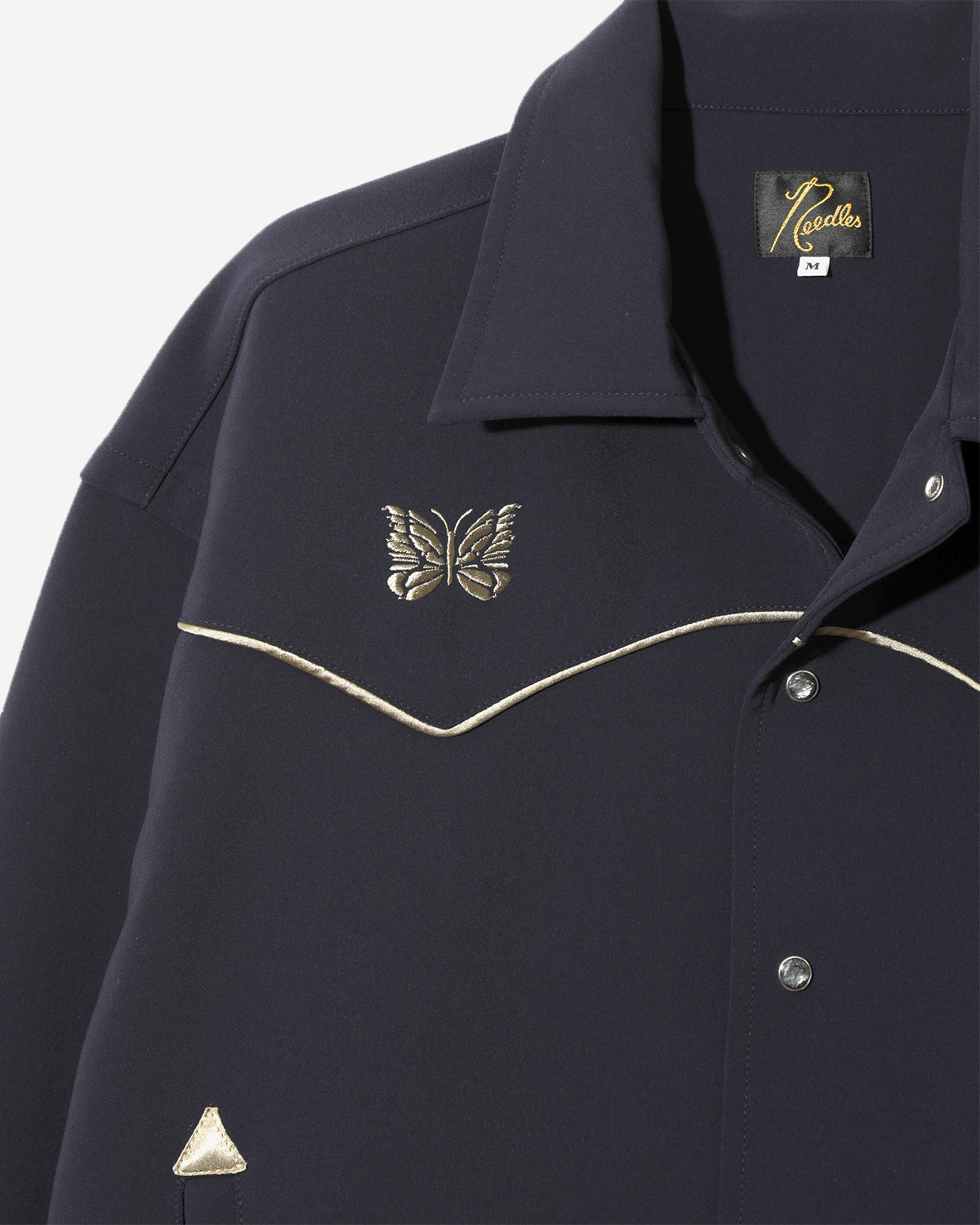 Piping Cowboy Jacket - Poly Double Cloth - Navy