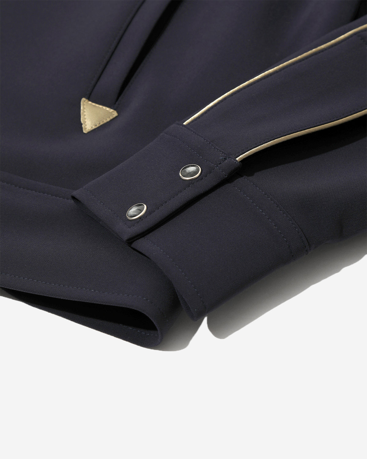 Piping Cowboy Jacket - Poly Double Cloth - Navy