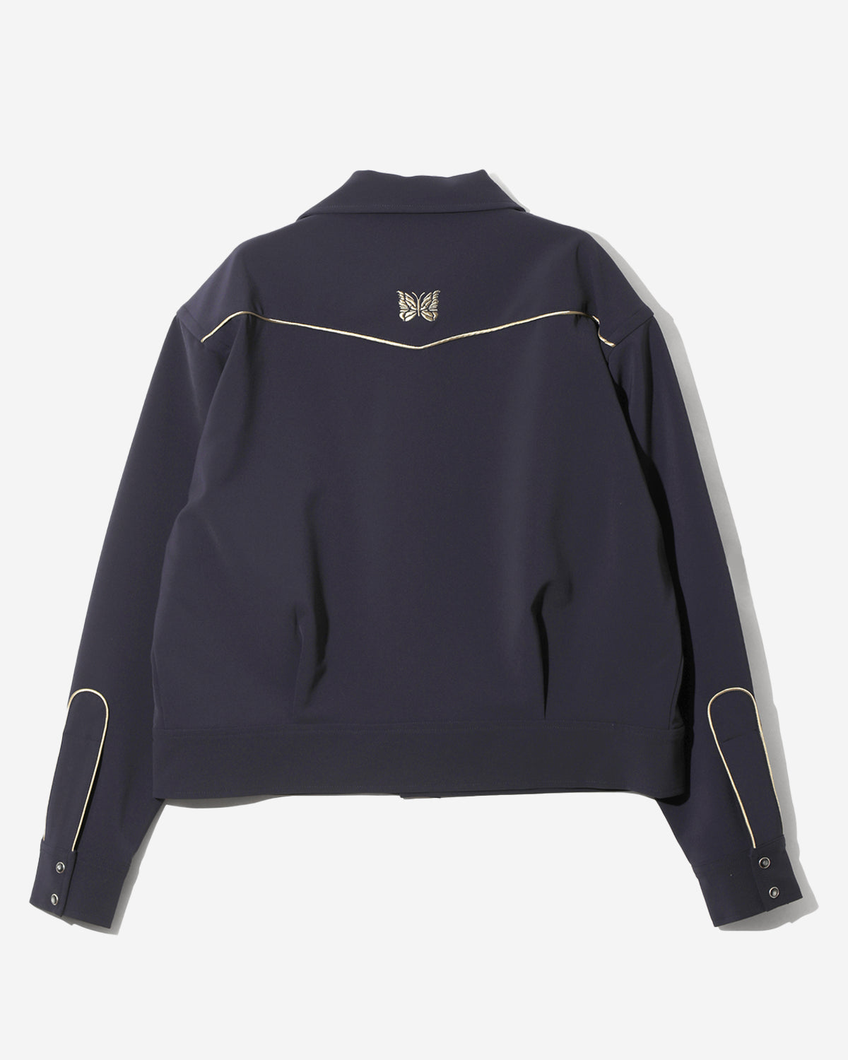 Piping Cowboy Jacket - Poly Double Cloth - Navy