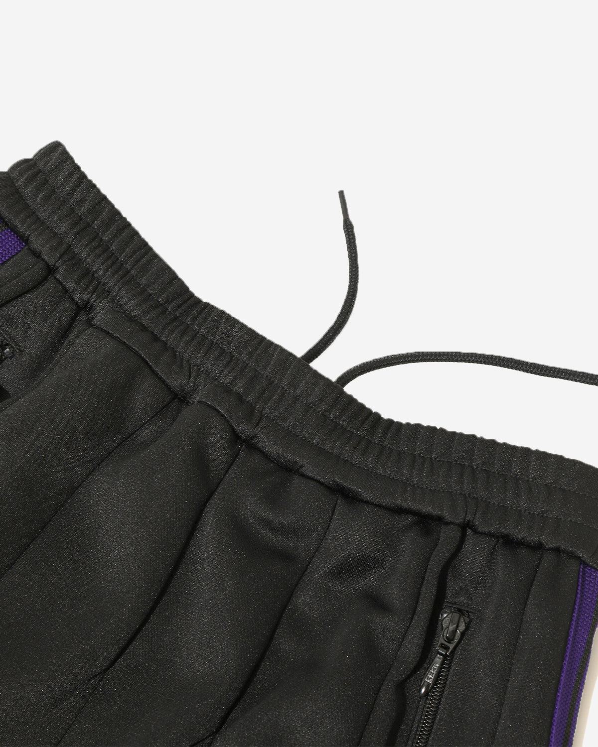 Pleated Track Skirt - Poly Smooth - Black