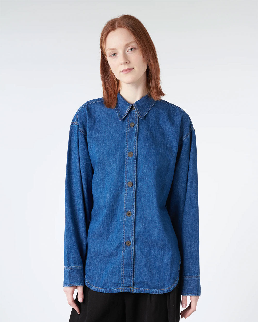 Neel - Chambray Shirt -Indigo