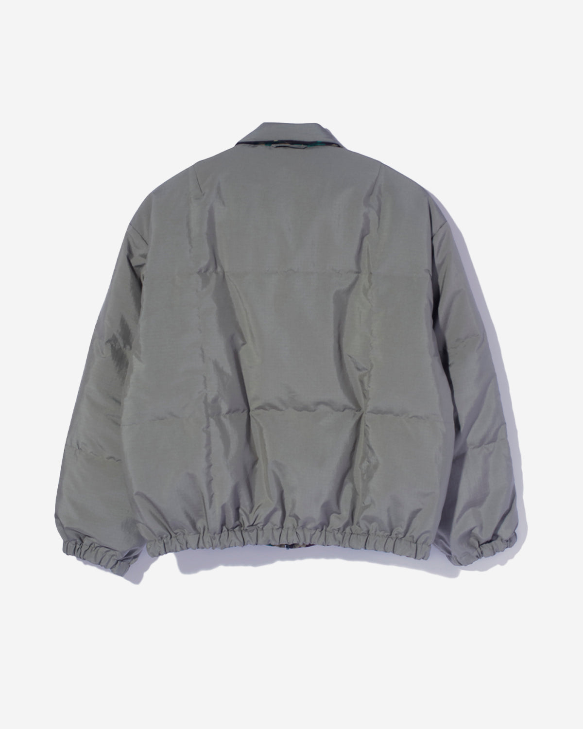 Camo Flower Reversible Down Puffer Jacket - Olive