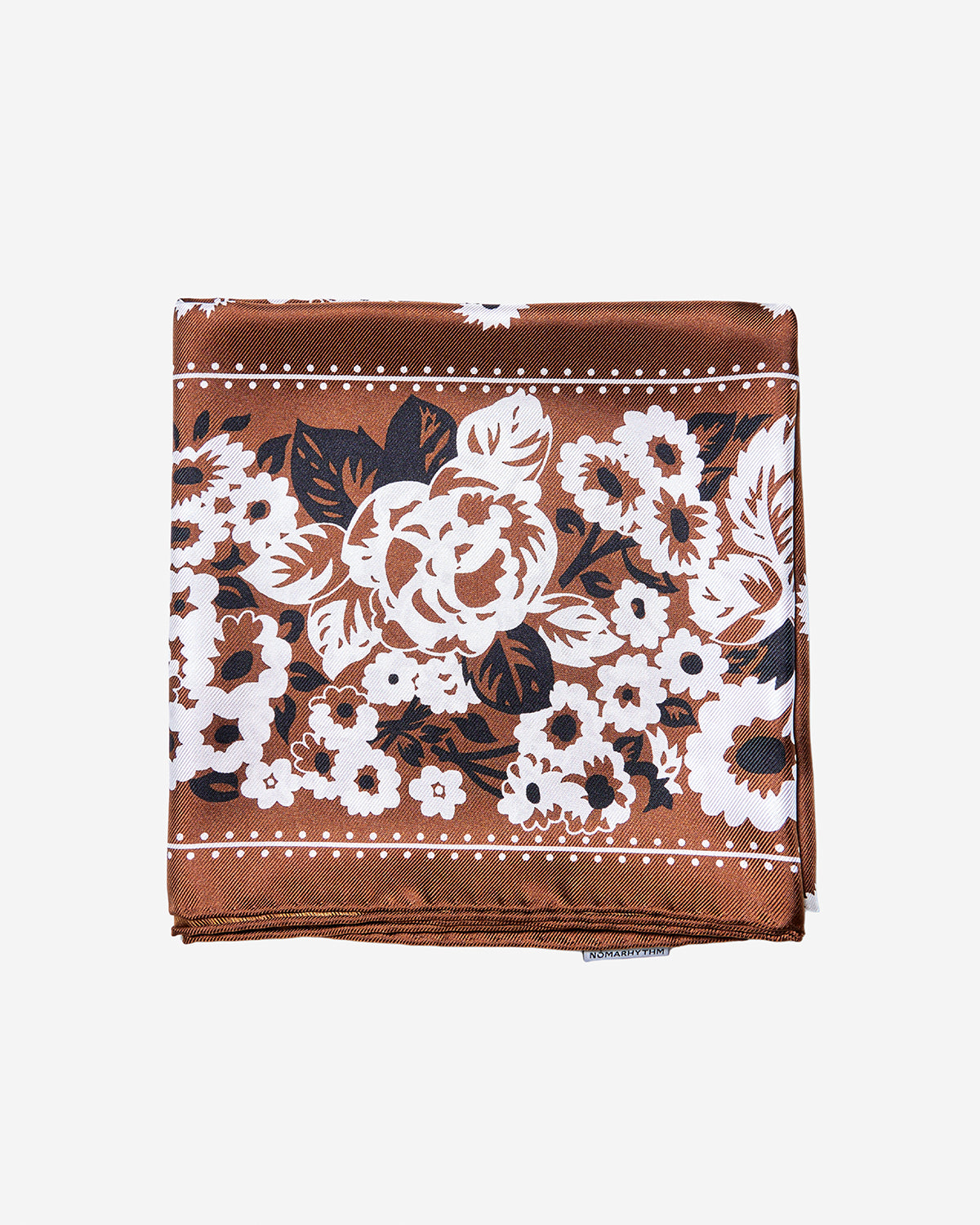 DYG Silk Scarf - Brown