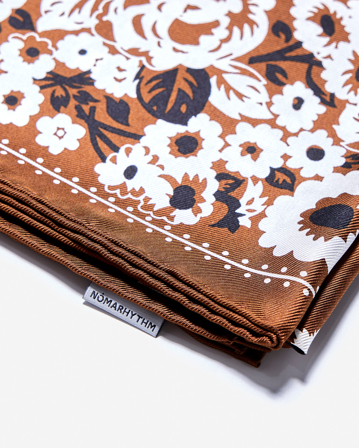 DYG Silk Scarf - Brown