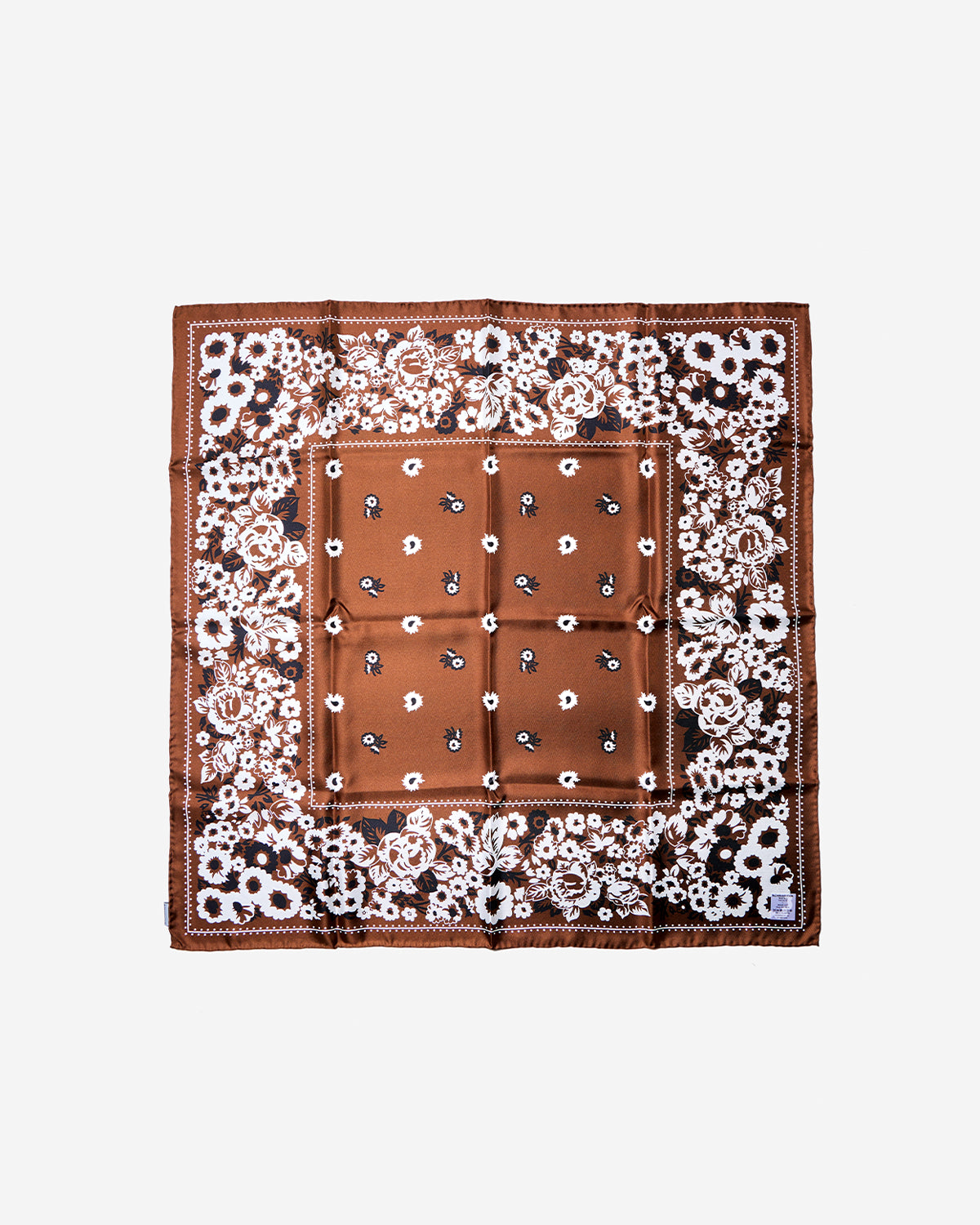 DYG Silk Scarf - Brown