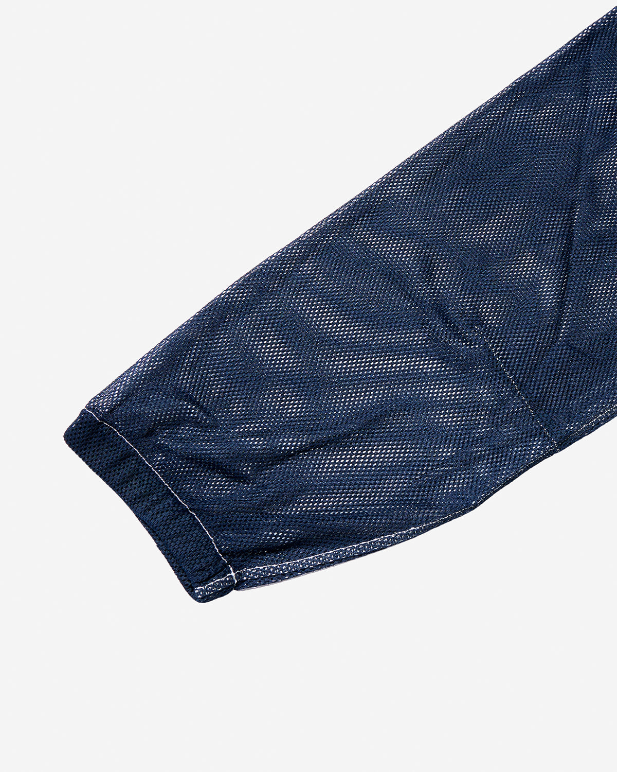 Hand Dye Shibori Mesh Blouson - Navy Stripe