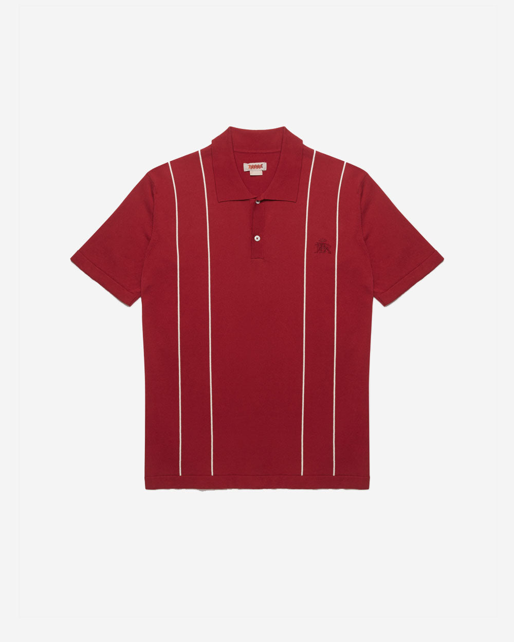 Classic Polo Knit - Ruby Wine