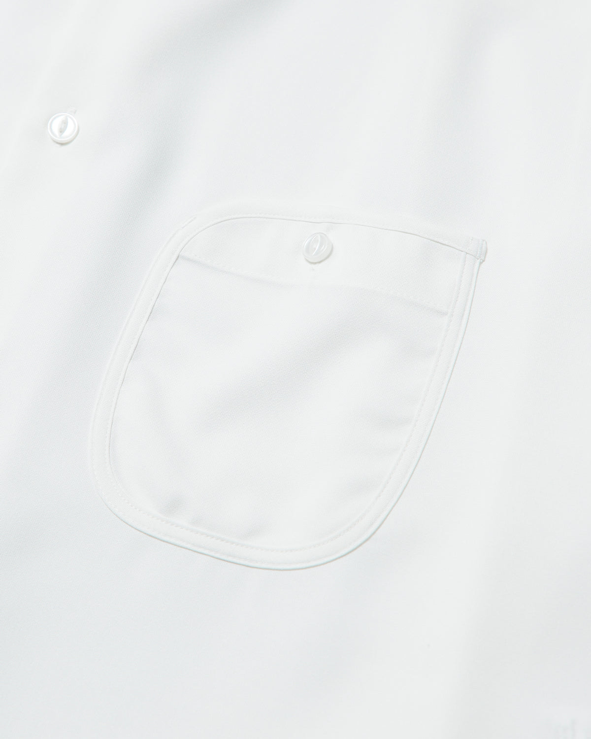 Henry Shirt - Oversized Band Collar Shirt - White