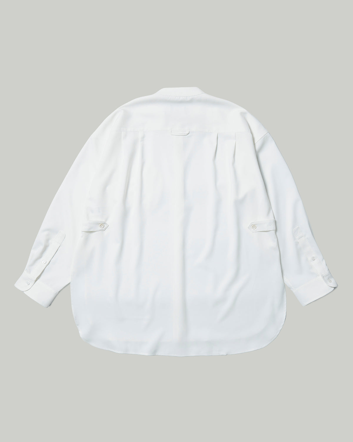 Henry Shirt - Oversized Band Collar Shirt - White