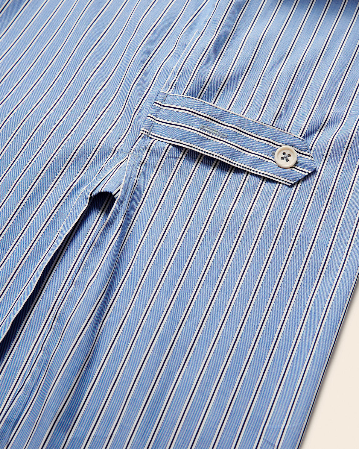 Kevin - Oversized Collared Shirt - Blue Stripe