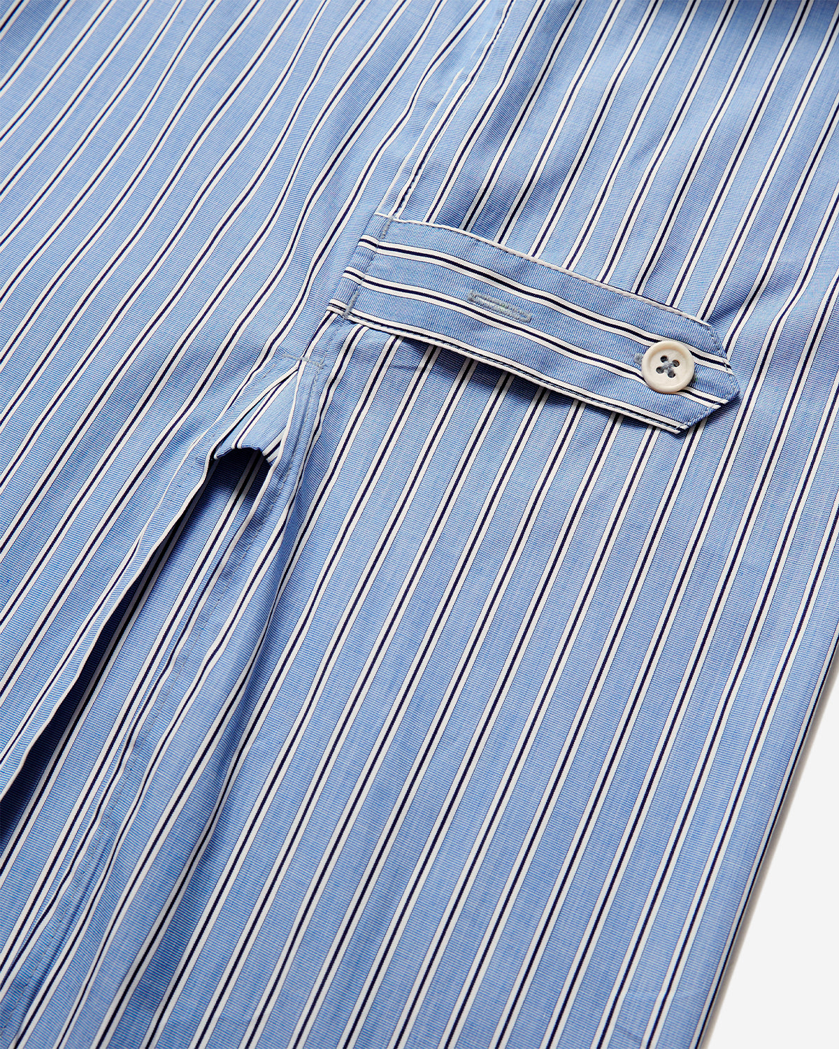 Kevin - Oversized Collared Shirt - Blue Stripe