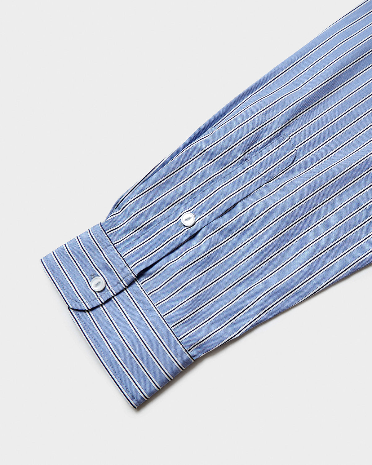 Kevin - Oversized Collared Shirt - Blue Stripe