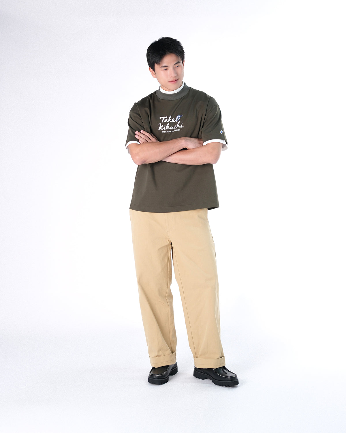 Exclusive Color - Oversized Logo Tee - Green