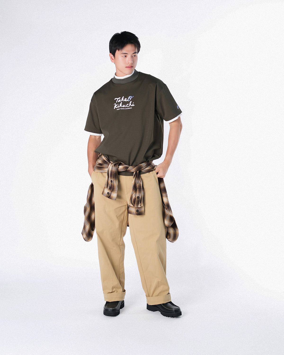 Exclusive Color - Oversized Logo Tee - Green