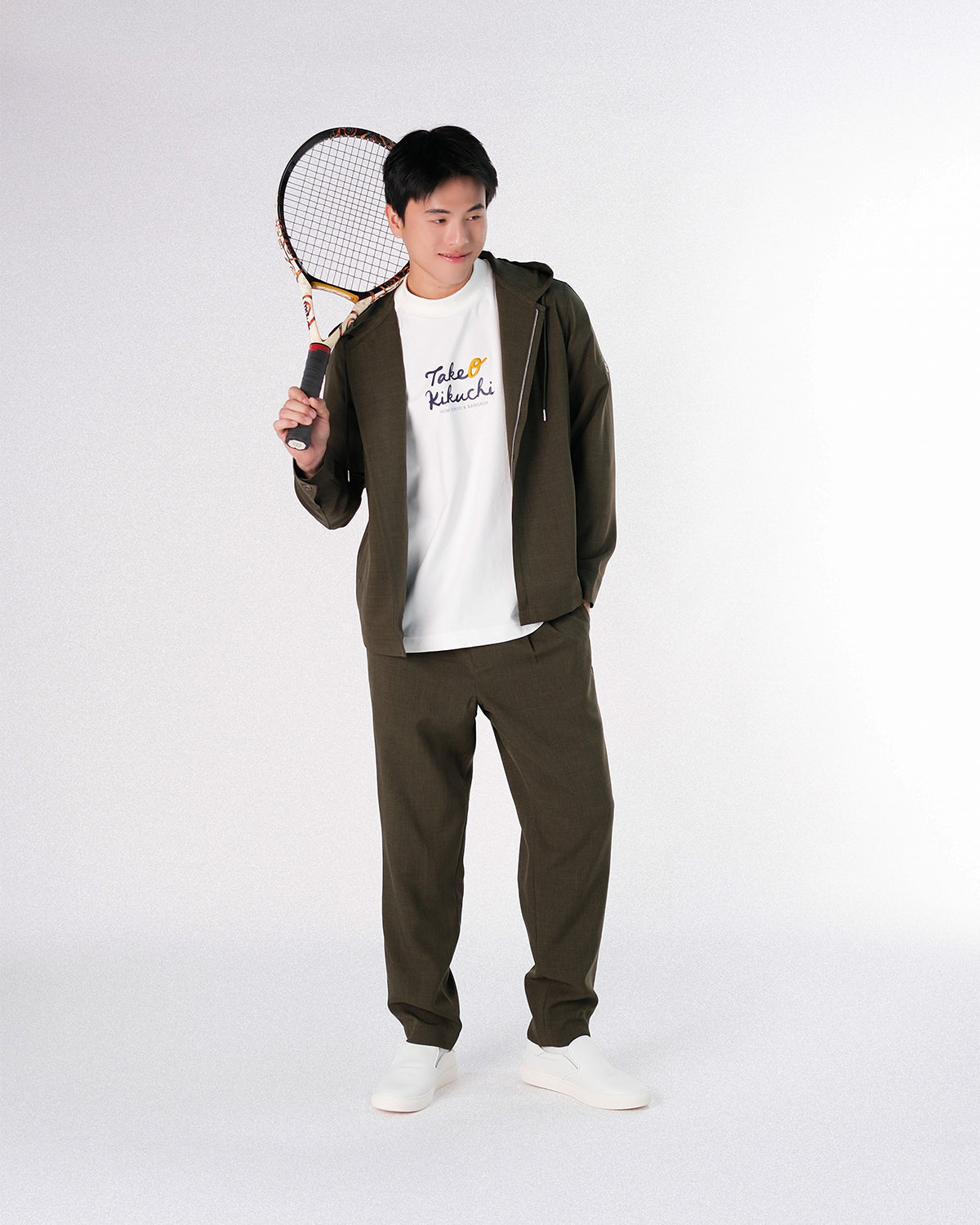 ONION X TAKEO KIKUCHI Oversized Logo Tee - White