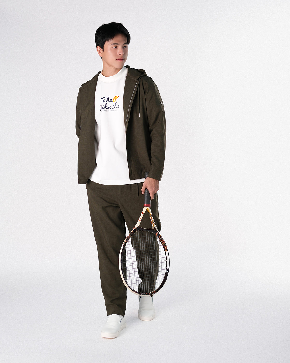ONION X TAKEO KIKUCHI Oversized Logo Tee - White