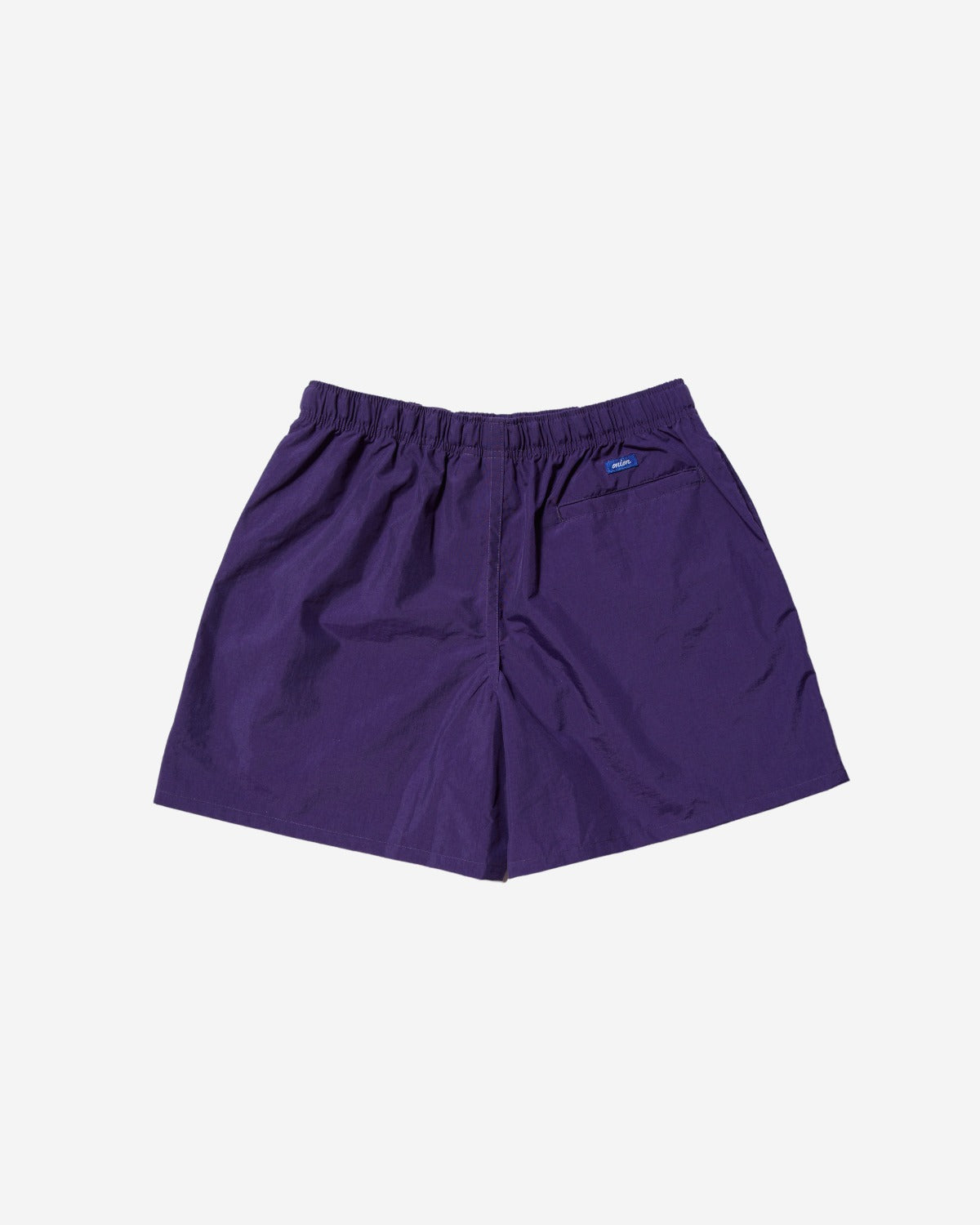 Nylon Belted Fatigue Shorts - Eggplant