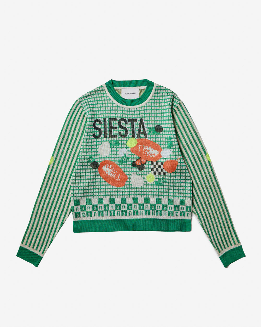 Siesta Knit Roundneck - Green Siesta Fruit