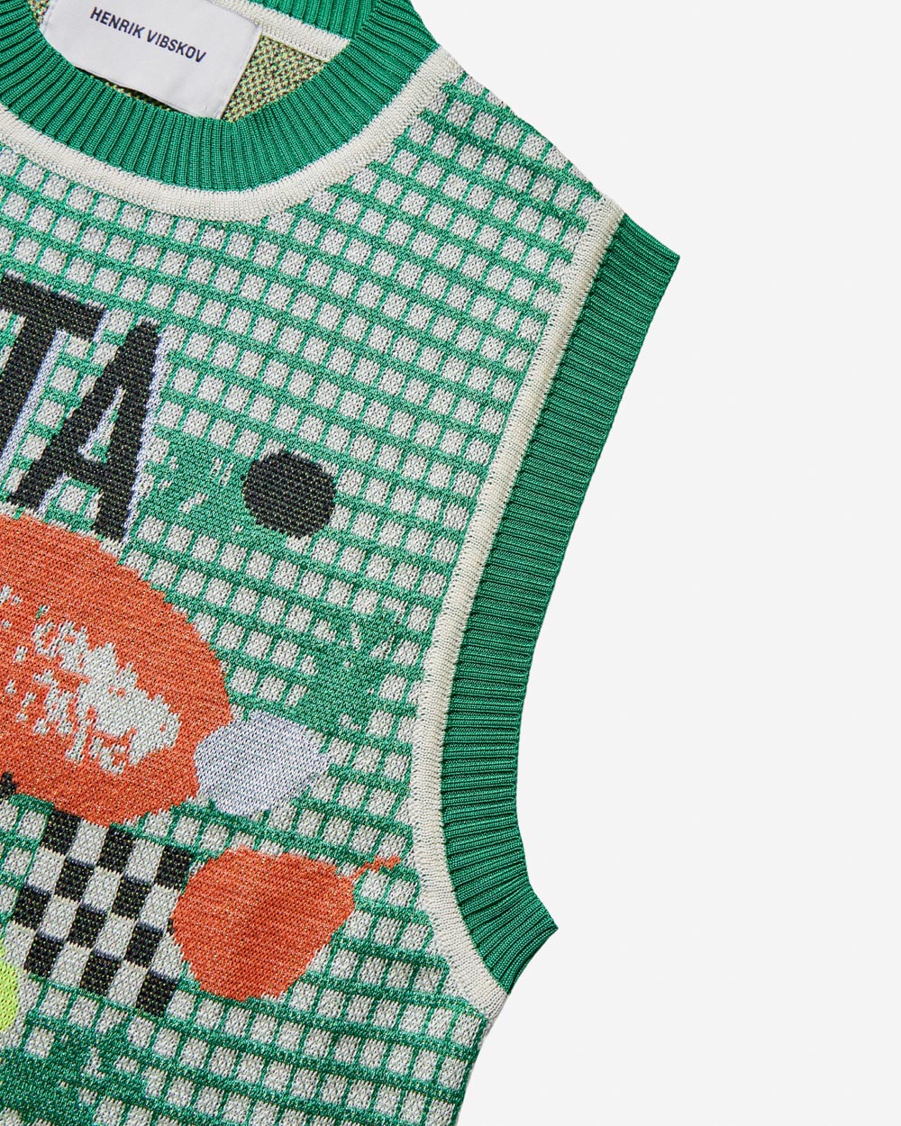 Siesta Knit Vest - Green Siesta Fruit