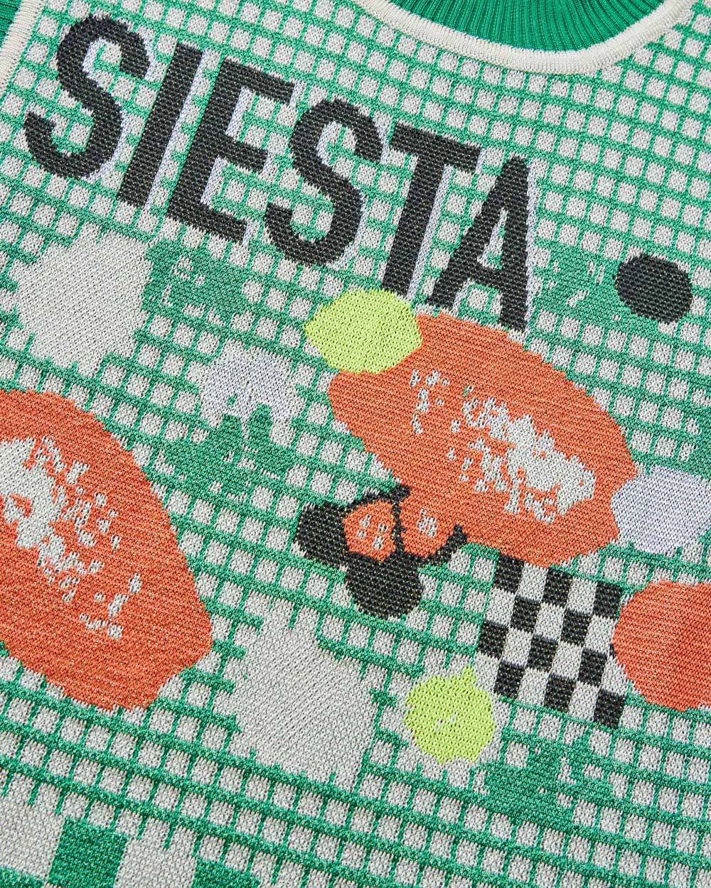 Siesta Knit Vest - Green Siesta Fruit