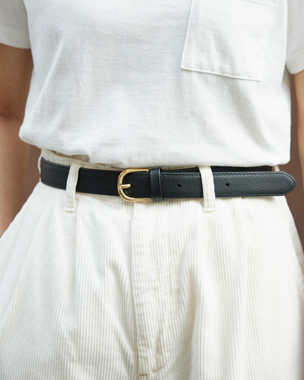 Slim Belt Full Grain - Black