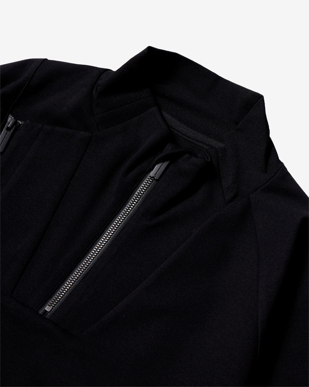 Zip Pullover - Black