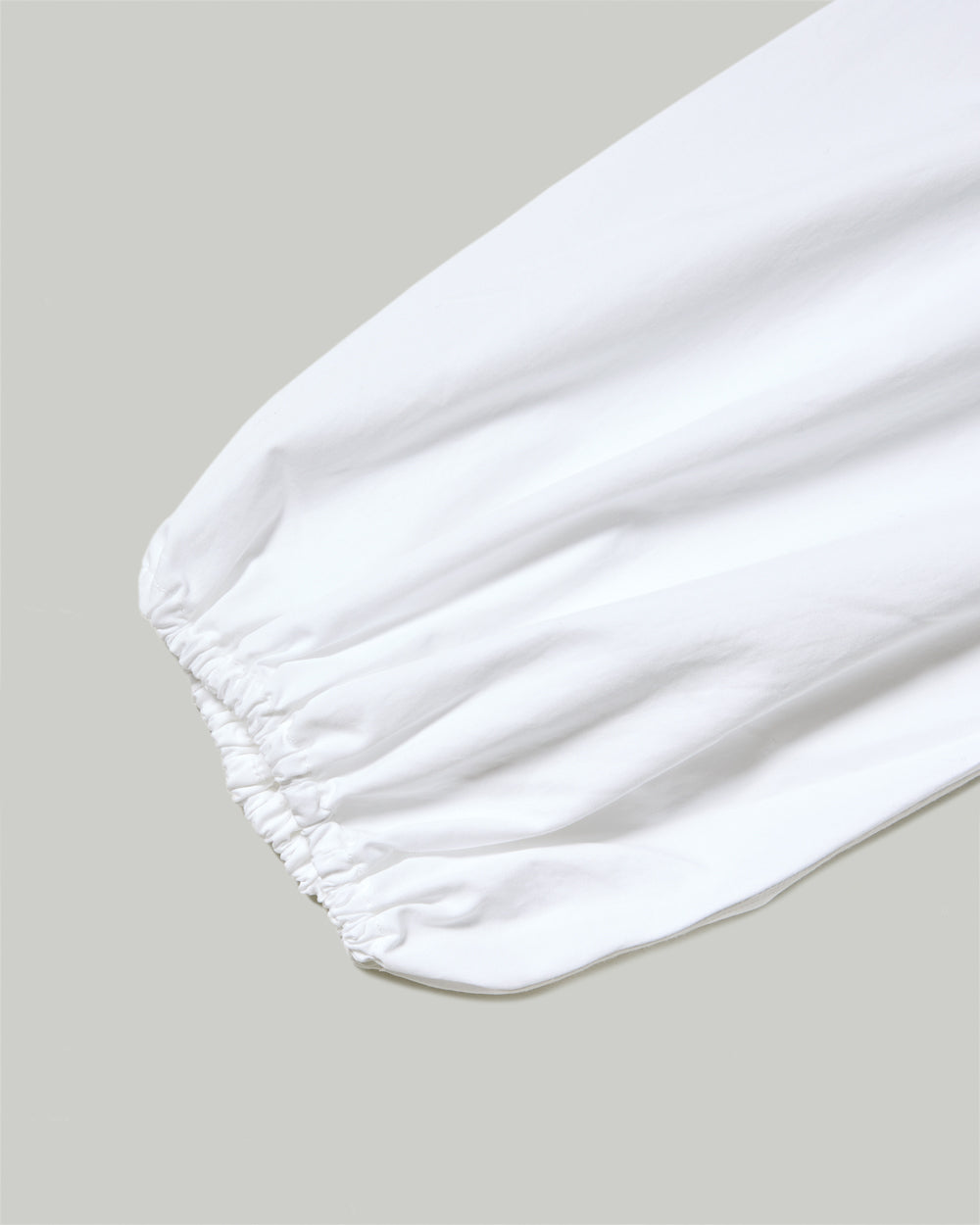 Villeroy Gather Sleeve Shirt Dress - Optic White