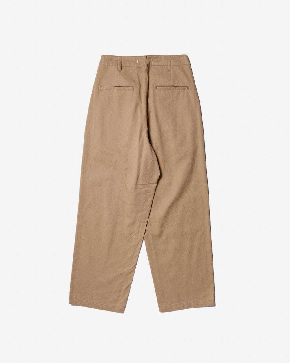 Wide Tuck Pants - Beige