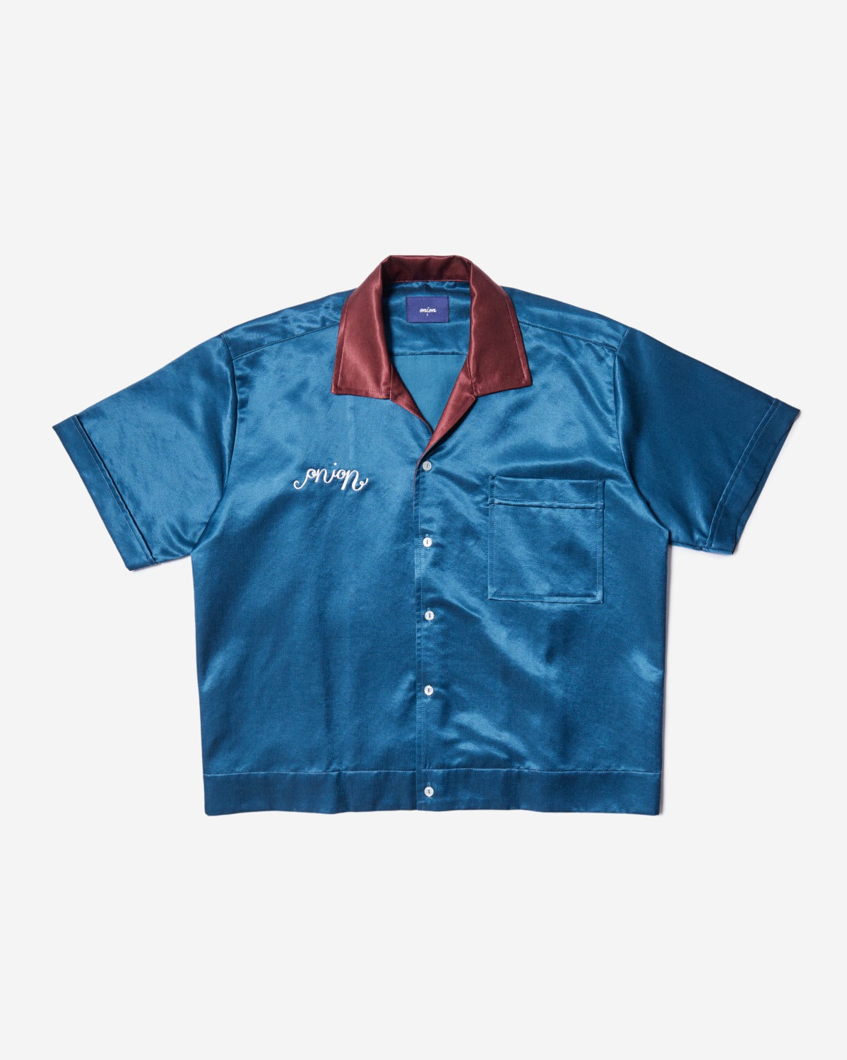 Onion Bowling Shirt - Deep Ocean Blue - Bordeaux