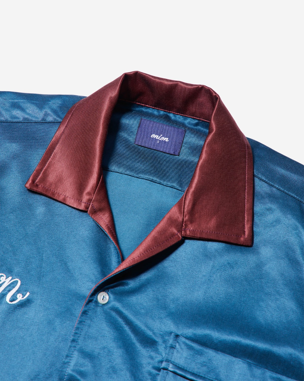 Onion Bowling Shirt - Deep Ocean Blue - Bordeaux