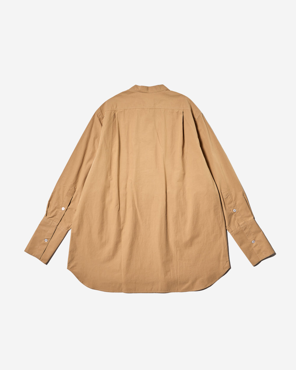 Lang - Powder Cotton Split Front Shirt - Almond
